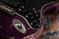 Fender '61 Strat Super Heavy Relic HSS Purple Metallic /Platinum Pink #R146267