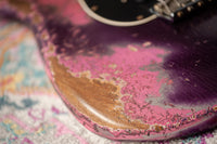 Fender '61 Strat Super Heavy Relic HSS Purple Metallic /Platinum Pink #R146267