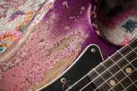 Fender '61 Strat Super Heavy Relic HSS Purple Metallic /Platinum Pink #R146267