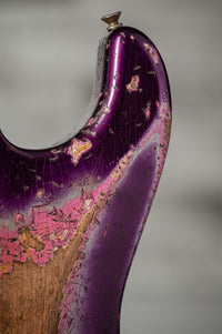 Fender '61 Strat Super Heavy Relic HSS Purple Metallic /Platinum Pink #R146267