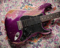 Fender '61 Strat Super Heavy Relic HSS Purple Metallic /Platinum Pink #R146267