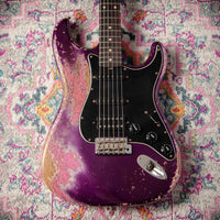 Fender '61 Strat Super Heavy Relic HSS Purple Metallic /Platinum Pink #R146267