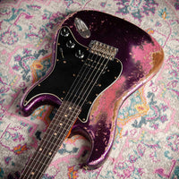 Fender '61 Strat Super Heavy Relic HSS Purple Metallic /Platinum Pink #R146267