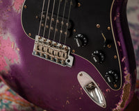 Fender '61 Strat Super Heavy Relic HSS Purple Metallic /Platinum Pink #R146267