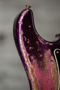 Fender '61 Strat Super Heavy Relic HSS Purple Metallic /Platinum Pink #R146267