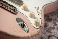 Fender '63 Heavy Relic Stratocaster Shell Pink Over Sonic Blue Throbak SLE101+ #R148294