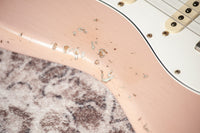 Fender '63 Heavy Relic Stratocaster Shell Pink Over Sonic Blue Throbak SLE101+ #R148294