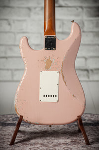 Fender '63 Heavy Relic Stratocaster Shell Pink Over Sonic Blue Throbak SLE101+ #R148294