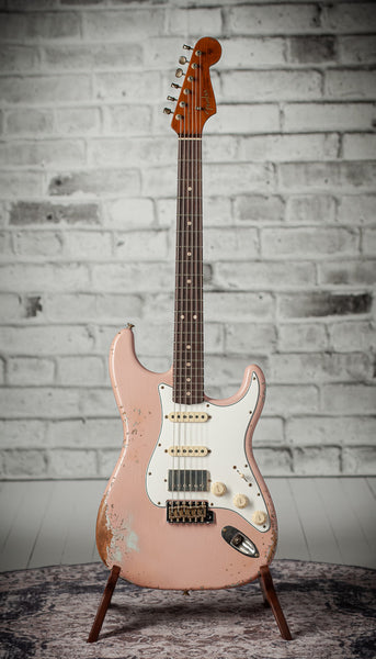 Fender '63 Heavy Relic Stratocaster Shell Pink Over Sonic – Lauzon