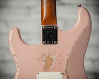 Fender '63 Heavy Relic Stratocaster Shell Pink Over Sonic Blue Throbak SLE101+ #R148294