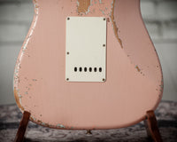 Fender '63 Heavy Relic Stratocaster Shell Pink Over Sonic Blue Throbak SLE101+ #R148294
