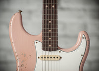 Fender '63 Heavy Relic Stratocaster Shell Pink Over Sonic Blue Throbak SLE101+ #R148294
