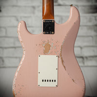 Fender '63 Heavy Relic Stratocaster Shell Pink Over Sonic Blue Throbak SLE101+ #R148294