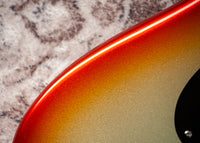 Fender '63 Strat NOS Firemist Silver with Aged Candy Tangerine Burst #R148376