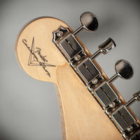Fender '63 Strat NOS Firemist Silver with Aged Candy Tangerine Burst #R148376