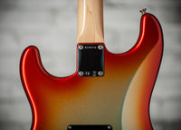 Fender '63 Strat NOS Firemist Silver with Aged Candy Tangerine Burst #R148376