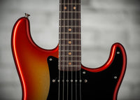 Fender '63 Strat NOS Firemist Silver with Aged Candy Tangerine Burst #R148376