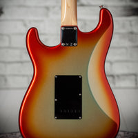 Fender '63 Strat NOS Firemist Silver with Aged Candy Tangerine Burst #R148376