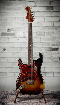 Fender '63 Super Heavy Relic  Strat Left Handed 3-Tone Sparkle #R148084