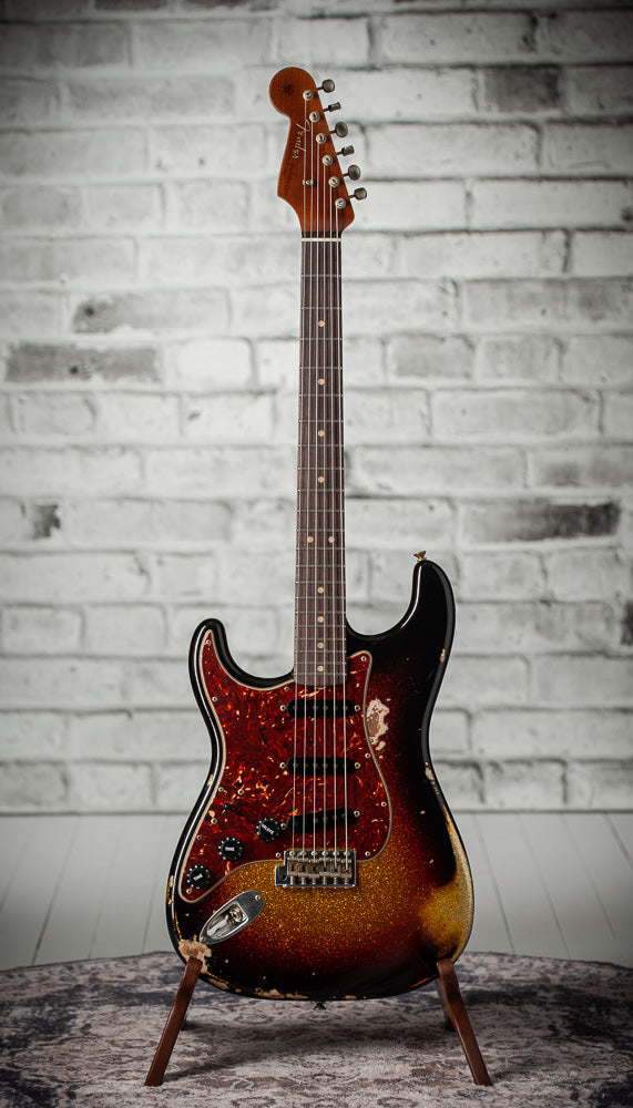 Fender '63 Super Heavy Relic  Strat Left Handed 3-Tone Sparkle #R148084