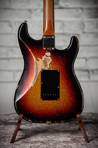 Fender '63 Super Heavy Relic  Strat Left Handed 3-Tone Sparkle #R148084