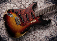 Fender '63 Super Heavy Relic  Strat Left Handed 3-Tone Sparkle #R148084