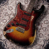Fender '63 Super Heavy Relic  Strat Left Handed 3-Tone Sparkle #R148084