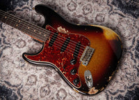 Fender '63 Super Heavy Relic  Strat Left Handed 3-Tone Sparkle #R148084