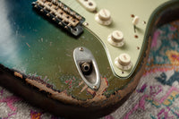 Fender '63 Super Heavy Relic Stratocaster Masterbuilt by Dale Wilson Lake Placid Blue over 3 Tone Sunburst # CZ587383