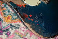 Fender '63 Super Heavy Relic Stratocaster Masterbuilt by Dale Wilson Lake Placid Blue over 3 Tone Sunburst # CZ587383