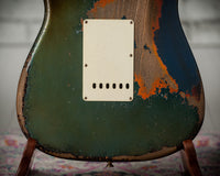 Fender '63 Super Heavy Relic Stratocaster Masterbuilt by Dale Wilson Lake Placid Blue over 3 Tone Sunburst # CZ587383