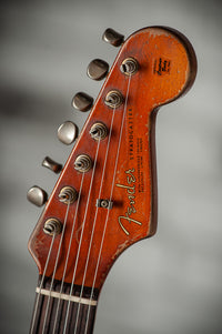 Fender '63 Super Heavy Relic Stratocaster Masterbuilt by Dale Wilson Lake Placid Blue over 3 Tone Sunburst # CZ587383