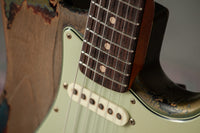 Fender '63 Super Heavy Relic Stratocaster Masterbuilt by Dale Wilson Lake Placid Blue over 3 Tone Sunburst # CZ587383