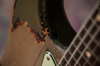 Fender '63 Super Heavy Relic Stratocaster Masterbuilt by Dale Wilson Lake Placid Blue over 3 Tone Sunburst # CZ587383