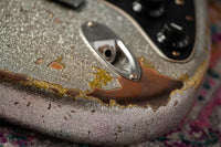 Fender '63 Super Heavy Relic Stratocaster Silver Sparkle over Chartreuse Sparkle Throbak SLE-101 #R148058