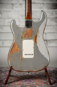 Fender '63 Super Heavy Relic Stratocaster Silver Sparkle over Chartreuse Sparkle Throbak SLE-101 #R148058