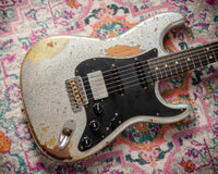 Fender '63 Super Heavy Relic Stratocaster Silver Sparkle over Chartreuse Sparkle Throbak SLE-101 #R148058