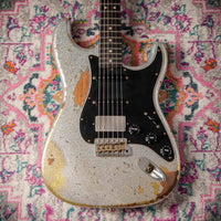 Fender '63 Super Heavy Relic Stratocaster Silver Sparkle over Chartreuse Sparkle Throbak SLE-101 #R148058