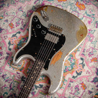 Fender '63 Super Heavy Relic Stratocaster Silver Sparkle over Chartreuse Sparkle Throbak SLE-101 #R148058