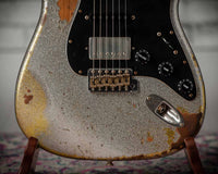 Fender '63 Super Heavy Relic Stratocaster Silver Sparkle over Chartreuse Sparkle Throbak SLE-101 #R148058