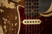 Fender '64 Stratocaster Super Heavy Relic Dirty Faded Aged Olympic White Josefina Hand Wound '64 Pickups Masterbuilt by Andy Hicks #R127698