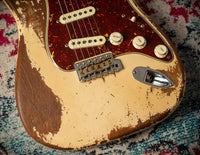 Fender '64 Stratocaster Super Heavy Relic Dirty Faded Aged Olympic White Josefina Hand Wound '64 Pickups Masterbuilt by Andy Hicks #R127698