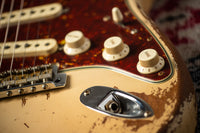 Fender '64 Stratocaster Super Heavy Relic Dirty Faded Aged Olympic White Josefina Hand Wound '64 Pickups Masterbuilt by Andy Hicks #R127698