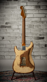 Fender '64 Stratocaster Super Heavy Relic Dirty Faded Aged Olympic White Josefina Hand Wound '64 Pickups Masterbuilt by Andy Hicks #R127698