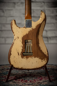 Fender '64 Stratocaster Super Heavy Relic Dirty Faded Aged Olympic White Josefina Hand Wound '64 Pickups Masterbuilt by Andy Hicks #R127698