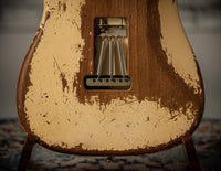 Fender '64 Stratocaster Super Heavy Relic Dirty Faded Aged Olympic White Josefina Hand Wound '64 Pickups Masterbuilt by Andy Hicks #R127698