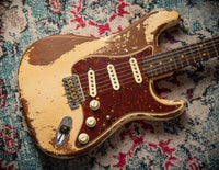 Fender '64 Stratocaster Super Heavy Relic Dirty Faded Aged Olympic White Josefina Hand Wound '64 Pickups Masterbuilt by Andy Hicks #R127698