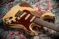 Fender '64 Stratocaster Super Heavy Relic Dirty Faded Aged Olympic White Josefina Hand Wound '64 Pickups Masterbuilt by Andy Hicks #R127698