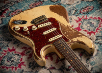 Fender '64 Stratocaster Super Heavy Relic Dirty Faded Aged Olympic White Josefina Hand Wound '64 Pickups Masterbuilt by Andy Hicks #R127698