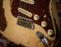 Fender '64 Stratocaster Super Heavy Relic Dirty Faded Aged Olympic White Josefina Hand Wound '64 Pickups Masterbuilt by Andy Hicks #R127698